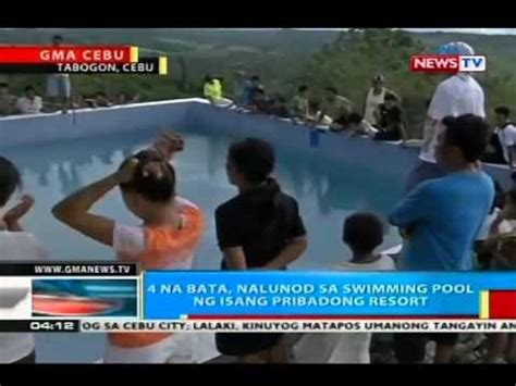 2 batang lalaki nalunod sa resort .